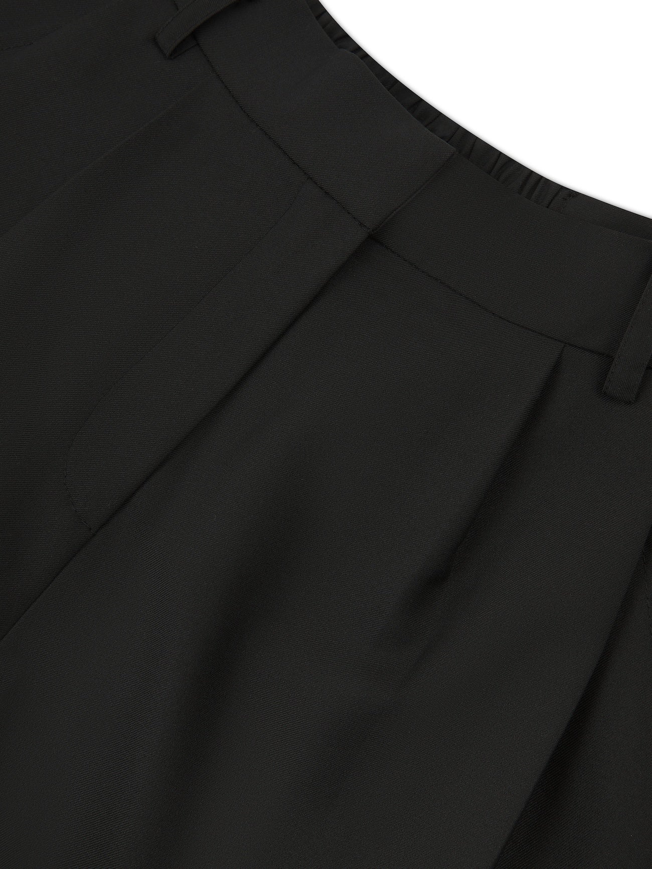 'SAMANTHA' DEEP PLEAT WIDE LEG TROUSERS BLACK - Image 6