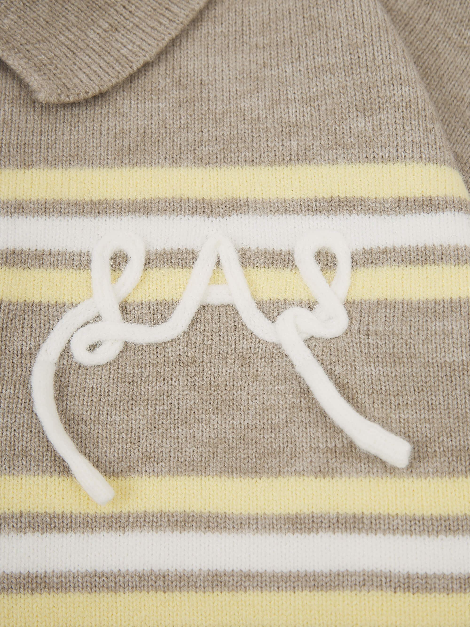 'SUKI' LAS KNITTED RUGBY TOP YELLOW MULTI - Image 9